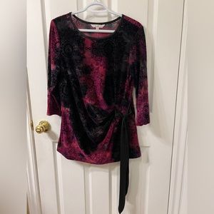 Cleo Blouse ochre with black, size L